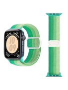 For Apple Watch 10 46mm / Ultra 2 / Ultra 49mm / 9 8 7 45mm / SE (2023) SE (2022) SE 6 5 4 44mm / 3 2 1 42mm Nylon Watch Strap - Gradient Green