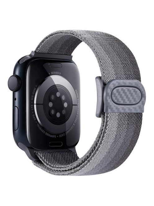 For Apple Watch 10 46mm / Ultra 2 / Ultra 49mm / 9 8 7 45mm / SE (2023) SE (2022) SE 6 5 4 44mm / 3 2 1 42mm Nylon Watch Strap - Gradient Grey