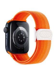   For Apple Watch 10 46mm / Ultra 2 / Ultra 49mm / 9 8 7 45mm / SE (2023) SE (2022) SE 6 5 4 44mm / 3 2 1 42mm Nylon Watch Strap - Gradient Orange