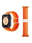 For Apple Watch 10 46mm / Ultra 2 / Ultra 49mm / 9 8 7 45mm / SE (2023) SE (2022) SE 6 5 4 44mm / 3 2 1 42mm Nylon Watch Strap - Gradient Orange