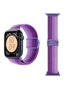 For Apple Watch 10 46mm / Ultra 2 / Ultra 49mm / 9 8 7 45mm / SE (2023) SE (2022) SE 6 5 4 44mm / 3 2 1 42mm Nylon Watch Strap - Gradient Purple