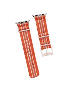 For Apple Watch 10 46mm / Ultra 2 / Ultra 49mm / 9 8 7 45mm / SE (2023) SE (2022) SE 6 5 4 44mm / 3 2 1 42mm Nylon Watch Strap - Orange