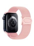 For Apple Watch 10 46mm / Ultra 2 / Ultra 49mm / 9 8 7 45mm / SE (2023) SE (2022) SE 6 5 4 44mm / 3 2 1 42mm Nylon Watch Strap - Pink