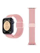 For Apple Watch 10 46mm / Ultra 2 / Ultra 49mm / 9 8 7 45mm / SE (2023) SE (2022) SE 6 5 4 44mm / 3 2 1 42mm Nylon Watch Strap - Pink