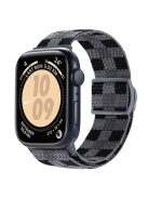 For Apple Watch 10 46mm / Ultra 2 / Ultra 49mm / 9 8 7 45mm / SE (2023) SE (2022) SE 6 5 4 44mm / 3 2 1 42mm Nylon Watch Strap - Plaid Grey