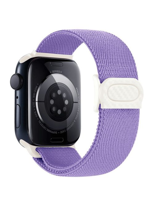 For Apple Watch 10 46mm / Ultra 2 / Ultra 49mm / 9 8 7 45mm / SE (2023) SE (2022) SE 6 5 4 44mm / 3 2 1 42mm Nylon Watch Strap - Purple