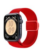 For Apple Watch 10 46mm / Ultra 2 / Ultra 49mm / 9 8 7 45mm / SE (2023) SE (2022) SE 6 5 4 44mm / 3 2 1 42mm Nylon Watch Strap - Red