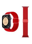 For Apple Watch 10 46mm / Ultra 2 / Ultra 49mm / 9 8 7 45mm / SE (2023) SE (2022) SE 6 5 4 44mm / 3 2 1 42mm Nylon Watch Strap - Red