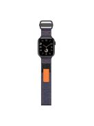 For Apple Watch 10 46mm / Ultra 2 / Ultra 49mm / 9 8 7 45mm / SE (2023) SE (2022) SE 6 5 4 44mm / 3 2 1 42mm Nylon Watchband - Jean Blue