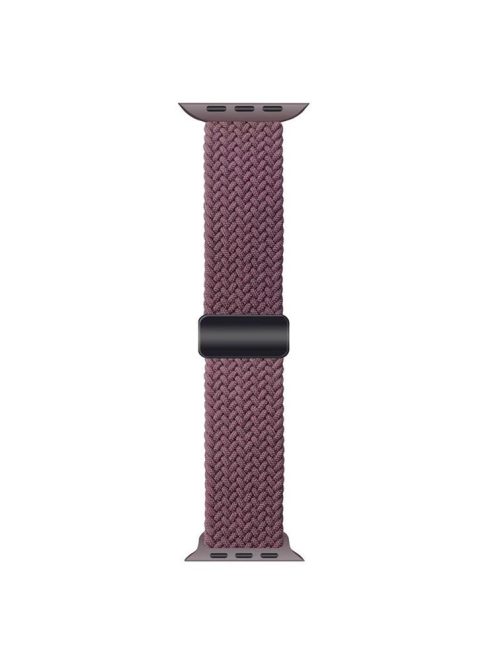 For Apple Watch 10 46mm / Ultra 2 / Ultra 49mm / 9 8 7 45mm / SE (2023) SE (2022) SE 6 5 4 44mm / 3 2 1 42mm Nylon Wristband Bracelet - Dark Purple