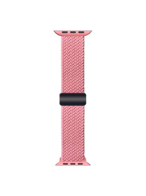 For Apple Watch 10 46mm / Ultra 2 / Ultra 49mm / 9 8 7 45mm / SE (2023) SE (2022) SE 6 5 4 44mm / 3 2 1 42mm Nylon Wristband Bracelet - Pink