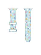 For Apple Watch 10 46mm / Ultra 2 / Ultra 49mm / 9 8 7 45mm / SE (2023) SE (2022) SE 6 5 4 44mm / 3 2 1 42mm Pattern Silicone Watch Band - Easter Pattern 6