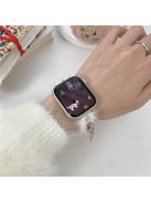 For Apple Watch 10 46mm / Ultra 2 / Ultra 49mm / 9 8 7 45mm / SE (2023) SE (2022) SE 6 5 4 44mm / 3 2 1 42mm Plush Christmas Watch Band - White