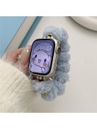 For Apple Watch 10 46mm / Ultra 2 / Ultra 49mm / 9 8 7 45mm / SE (2023) SE (2022) SE 6 5 4 44mm / 3 2 1 42mm Plush Watch Strap - Blue