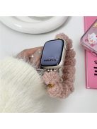 For Apple Watch 10 46mm / Ultra 2 / Ultra 49mm / 9 8 7 45mm / SE (2023) SE (2022) SE 6 5 4 44mm / 3 2 1 42mm Plush Watch Strap - Deep Pink