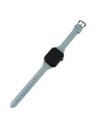 For Apple Watch 10 46mm / Ultra 2 / Ultra 49mm / 9 8 7 45mm / SE (2023) SE (2022) SE 6 5 4 44mm / 3 2 1 42mm PU Leather Wrist Strap - Sky Blue