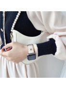 For Apple Watch 10 46mm / Ultra 2 / Ultra 49mm / 9 8 7 45mm / SE (2023) SE (2022) SE 6 5 4 44mm / 3 2 1 42mm PU Watch Strap - Beige