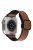 For Apple Watch 10 46mm / Ultra 2 / Ultra 49mm / 9 8 7 45mm / SE (2023) SE (2022) SE 6 5 4 44mm / 3 2 1 42mm PU+Silicone Watch Strap - Dark Brown