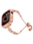 For Apple Watch 10 46mm / Ultra 2 / Ultra 49mm / 9 8 7 45mm / SE (2023) SE (2022) SE 6 5 4 44mm / 3 2 1 42mm Pure Copper Watch Band - Rose Gold