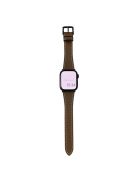 For Apple Watch 10 46mm / Ultra 2 / Ultra 49mm / 9 8 7 45mm / SE (2023) SE (2022) SE 6 5 4 44mm / 3 2 1 42mm Replacement Strap - Coffee