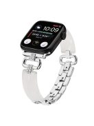 For Apple Watch 10 46mm / Ultra 2 / Ultra 49mm / 9 8 7 45mm / SE (2023) SE (2022) SE 6 5 4 44mm / 3 2 1 42mm Resin Band Strap - Silver