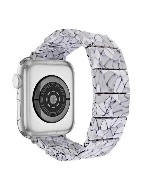 For Apple Watch 10 46mm / Ultra 2 / Ultra 49mm / 9 8 7 45mm / SE (2023) SE (2022) SE 6 5 4 44mm / 3 2 1 42mm Resin Blocks Strap - Crack