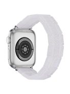 For Apple Watch 10 46mm / Ultra 2 / Ultra 49mm / 9 8 7 45mm / SE (2023) SE (2022) SE 6 5 4 44mm / 3 2 1 42mm Resin Blocks Strap - Fluorescent