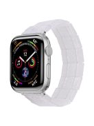 For Apple Watch 10 46mm / Ultra 2 / Ultra 49mm / 9 8 7 45mm / SE (2023) SE (2022) SE 6 5 4 44mm / 3 2 1 42mm Resin Blocks Strap - Fluorescent