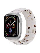 For Apple Watch 10 46mm / Ultra 2 / Ultra 49mm / 9 8 7 45mm / SE (2023) SE (2022) SE 6 5 4 44mm / 3 2 1 42mm Resin Blocks Strap - Nougat