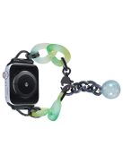 For Apple Watch 10 46mm / Ultra 2 / Ultra 49mm / 9 8 7 45mm / SE (2023) SE (2022) SE 6 5 4 44mm / 3 2 1 42mm Resin Bracelet Strap - Green