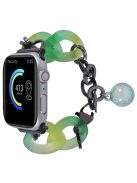 For Apple Watch 10 46mm / Ultra 2 / Ultra 49mm / 9 8 7 45mm / SE (2023) SE (2022) SE 6 5 4 44mm / 3 2 1 42mm Resin Bracelet Strap - Green