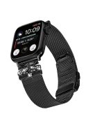 For Apple Watch 10 46mm / Ultra 2 / Ultra 49mm / 9 8 7 45mm / SE (2023) SE (2022) SE 6 5 4 44mm / 3 2 1 42mm Rhinestone Decor Watchband - Black