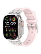 For Apple Watch 10 46mm / Ultra 2 / Ultra 49mm / 9 8 7 45mm / SE (2023) SE (2022) SE 6 5 4 44mm / 3 2 1 42mm Rhinestone Watch Band - Pink