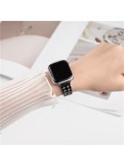 For Apple Watch 10 46mm / Ultra 2 / Ultra 49mm / 9 8 7 45mm / SE (2023) SE (2022) SE 6 5 4 44mm / 3 2 1 42mm Rhombus Zinc Alloy Strap - Black