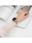 For Apple Watch 10 46mm / Ultra 2 / Ultra 49mm / 9 8 7 45mm / SE (2023) SE (2022) SE 6 5 4 44mm / 3 2 1 42mm Rhombus Zinc Alloy Strap - Gold