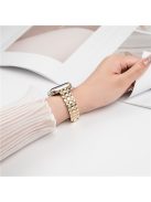 For Apple Watch 10 46mm / Ultra 2 / Ultra 49mm / 9 8 7 45mm / SE (2023) SE (2022) SE 6 5 4 44mm / 3 2 1 42mm Rhombus Zinc Alloy Strap - Gold