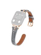 For Apple Watch 10 46mm / Ultra 2 / Ultra 49mm / 9 8 7 45mm / SE (2023) SE (2022) SE 6 5 4 44mm / 3 2 1 42mm Rose Gold Buckle Watchband - Grey