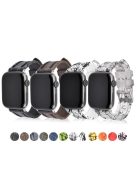 For Apple Watch 10 46mm / Ultra 2 / Ultra 49mm / 9 8 7 45mm / SE (2023) SE (2022) SE 6 5 4 44mm / 3 2 1 42mm Rubber Watch Band, Silver Buckle - Black