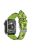 For Apple Watch 10 46mm / Ultra 2 / Ultra 49mm / 9 8 7 45mm / SE (2023) SE (2022) SE 6 5 4 44mm / 3 2 1 42mm Rubber Watch Band, Silver Buckle - Green