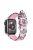 For Apple Watch 10 46mm / Ultra 2 / Ultra 49mm / 9 8 7 45mm / SE (2023) SE (2022) SE 6 5 4 44mm / 3 2 1 42mm Rubber Watch Band, Silver Buckle - Pink