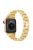 For Apple Watch 10 46mm / Ultra 2 / Ultra 49mm / 9 8 7 45mm / SE (2023) SE (2022) SE 6 5 4 44mm / 3 2 1 42mm S Pattern Metal Strap - Gold