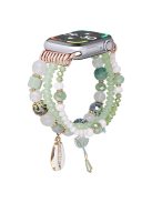 For Apple Watch 10 46mm / Ultra 2 / Ultra 49mm / 9 8 7 45mm / SE (2023) SE (2022) SE 6 5 4 44mm / 3 2 1 42mm Shell Beads Bands Three Rows - Green