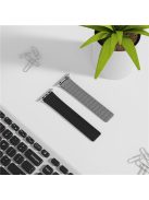 For Apple Watch 10 46mm / Ultra 2 / Ultra 49mm / 9 8 7 45mm / SE (2023) SE (2022) SE 6 5 4 44mm / 3 2 1 42mm Silicone Magnetic Band Strap - Black / Grey