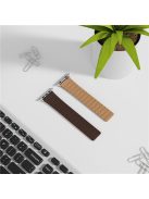 For Apple Watch 10 46mm / Ultra 2 / Ultra 49mm / 9 8 7 45mm / SE (2023) SE (2022) SE 6 5 4 44mm / 3 2 1 42mm Silicone Magnetic Band Strap - Dark Brown / Light Brown