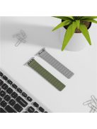 For Apple Watch 10 46mm / Ultra 2 / Ultra 49mm / 9 8 7 45mm / SE (2023) SE (2022) SE 6 5 4 44mm / 3 2 1 42mm Silicone Magnetic Band Strap - Green / Grey