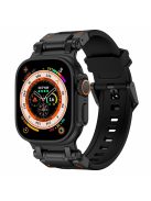 For Apple Watch 10 46mm / Ultra 2 / Ultra 49mm / 9 8 7 45mm / SE (2023) SE (2022) SE 6 5 4 44mm / 3 2 1 42mm Silicone Strap - All Black