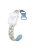 For Apple Watch 10 46mm / Ultra 2 / Ultra 49mm / 9 8 7 45mm / SE (2023) SE (2022) SE 6 5 4 44mm / 3 2 1 42mm Silicone Strap - Antique White+Blue