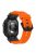 For Apple Watch 10 46mm / Ultra 2 / Ultra 49mm / 9 8 7 45mm / SE (2023) SE (2022) SE 6 5 4 44mm / 3 2 1 42mm Silicone Strap - Black+Orange