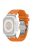 For Apple Watch 10 46mm / Ultra 2 / Ultra 49mm / 9 8 7 45mm / SE (2023) SE (2022) SE 6 5 4 44mm / 3 2 1 42mm Silicone Strap Butterfly Buckle Watchband - Orange