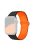 For Apple Watch 10 46mm / Ultra 2 / Ultra 49mm / 9 8 7 45mm / SE (2023) SE (2022) SE 6 5 4 44mm / 3 2 1 42mm Silicone Strap Magnetic - Black / Orange